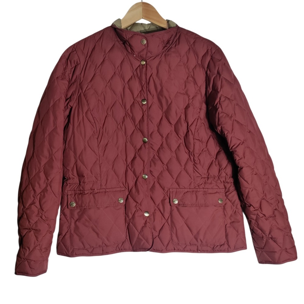 Eddie Bauer Women's Quilted Jacket Down‎ Filled SZ: XL